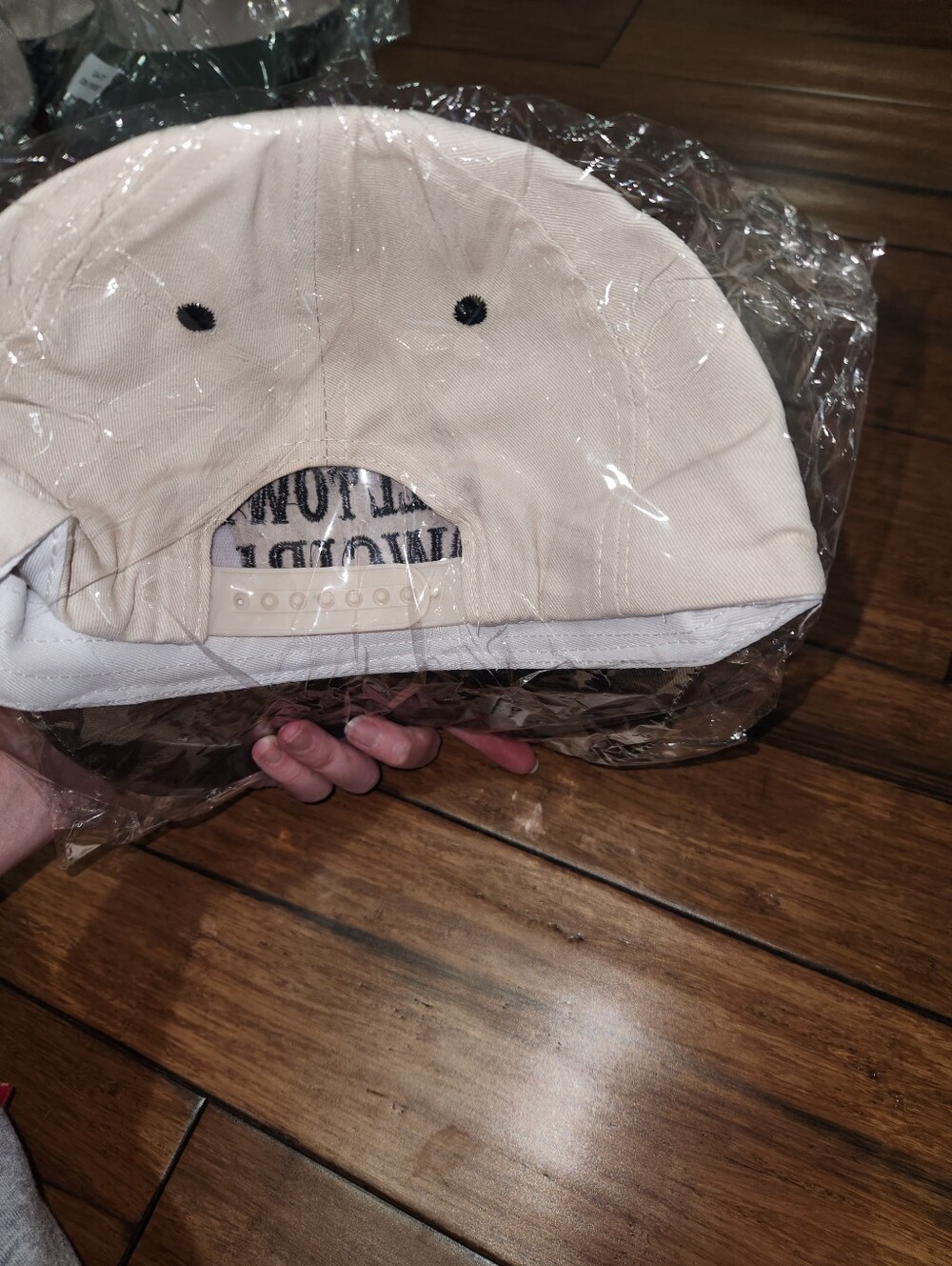 Small Town Cowgirl Camo Baseball Cap - Beige & Camouflage - Picture 2 of 2